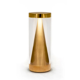 rechargeable table lamp NEOZ Apex brass coloured H 208 mm product photo