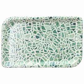 plate ATTITUDE EMERALD rectangular porcelain x 240 mm product photo