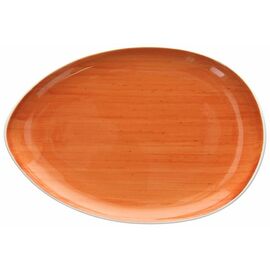 serving plate B-RUSH oval porcelain orange Ø 305 mm product photo