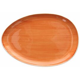 serving plate B-RUSH oval porcelain orange Ø 355 mm product photo