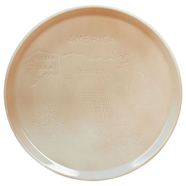 pizza plate America Ø 330 mm porcelain beige product photo