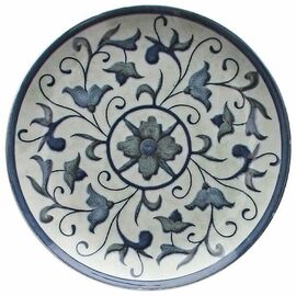 dining plate BLUE Ø 260 mm porcelain product photo