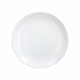 plate H SHAPE porcelain white Ø 252 mm product photo