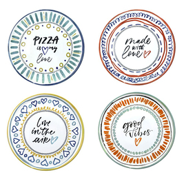 pizza plate set 4-part | porcelain Ø 330 mm product photo