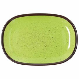 serving plate COLOURFUL oval green 160 mm x 237 mm product photo