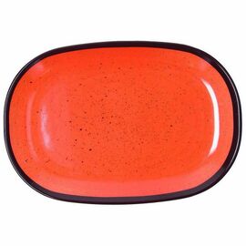 serving plate COLOURFUL oval orange 185 mm x 270 mm product photo