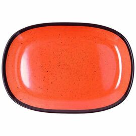 serving plate COLOURFUL oval orange 220 mm x 320 mm product photo