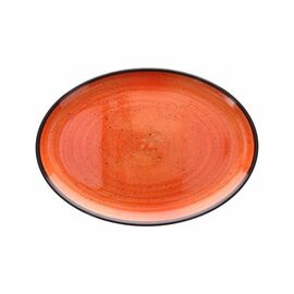 serving plate COLOURFUL oval orange 255 mm x 355 mm product photo