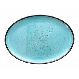 serving plate COLOURFUL oval blue 255 mm x 355 mm product photo