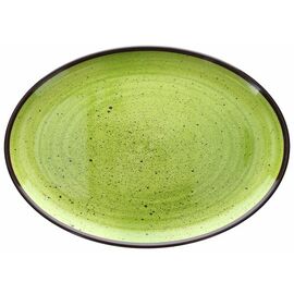 serving plate COLOURFUL oval green 255 mm x 355 mm product photo