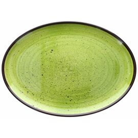 serving plate COLOURFUL oval green 340 mm x 480 mm product photo