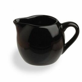 Milk jug small SPHERE porcelain 50 ml black product photo