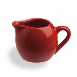 Milk jug small SPHERE porcelain 50 ml red product photo