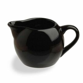 Milk jug small SPHERE porcelain 130 ml black product photo