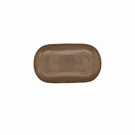 serving plate TERRACOTTA oval porcelain brown x 240 mm product photo
