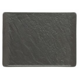 plate rectangular VULCANIA BLACK porcelain | 200 mm x 150 mm product photo