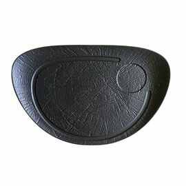 hotplate oval VULCANIA BLACK porcelain | 375 mm x 250 mm product photo