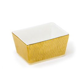 sugar sachet holder DERAS porcelain with decor golden coloured | 95 mm x 70 mm H 50 mm product photo
