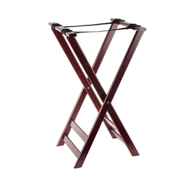 tray stand wood mahogany coloured H 825 mm product photo