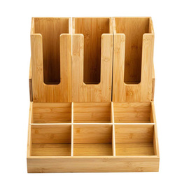 coffee station | organiser bamboo | 9 compartments product photo