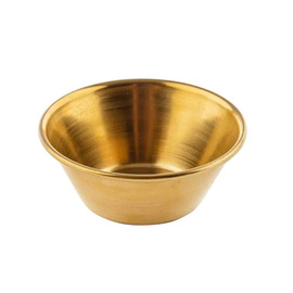 ramekin | small bowl 45 ml Ø 38 mm | 65 mm H 25 mm | stainless steel golden coloured product photo