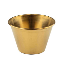 ramekin | small bowl 120 ml Ø 38 mm | 75 mm H 50 mm | stainless steel golden coloured product photo