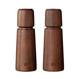 pepper mill|salt grinder STOCKHOLM set of 2 | wood walnut H 168 mm product photo