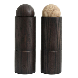 salt mill | pepper mill AARHUS set of 2 | wood ash tree H 180 mm product photo