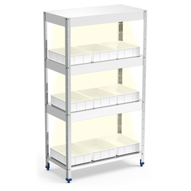 herb shelf | plant shelf with 9 seed trays | 1000 mm x 500 mm H 1750 mm product photo