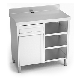 coffee station made from stainless steel | 1070 mm x 600 mm H 1040 mm product photo