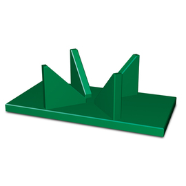 melon cutting board PE green L 400 mm x 200 mm H 132 mm product photo