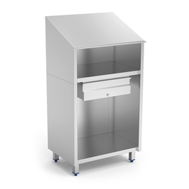 standing desk stainless steel 1 drawer H 1290 mm product photo