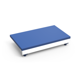 Polyethylene cutting board for fish counter, blue product photo