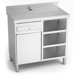 coffee station made from stainless steel | 1070 mm x 600 mm H 1040 mm product photo