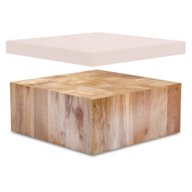 Replacement wooden block for screwing on polyethylene sheets 380x380x200 mm product photo