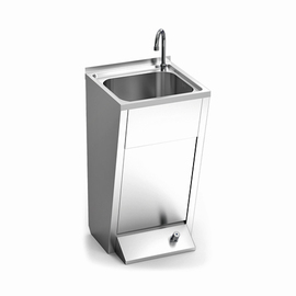 hand wash sink foot operation floor model L 450 mm x 450 mm H 850 mm product photo