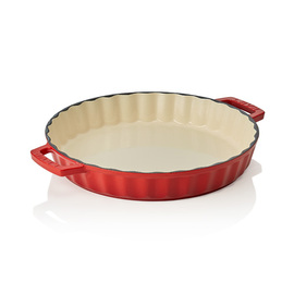 roasting pan | serving dish cast iron enamelled red Ø 305 mm product photo