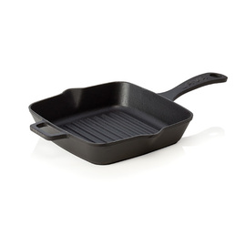 grill pan cast iron enamelled | 200 mm x 200 mm | long handle product photo