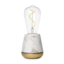 LED table lamp ONE Marble white H 195 mm product photo
