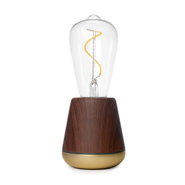 LED table lamp ONE walnut brown H 195 mm product photo