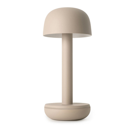 LED battery table lamp TWO aluminium beige H 212 mm product photo