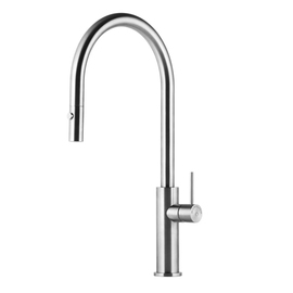 single-hole lever mixer with pull-out shower head A 220 mm product photo