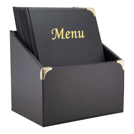menu card box BASIC with 10 menu cards DIN A4 black product photo