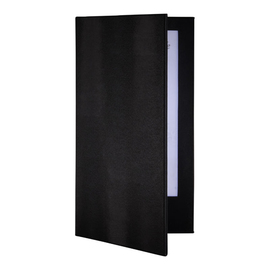 LED menu card leather look black suitable for 2 A45 pages product photo