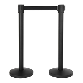 barrier system BUDGET RETRACTABLE black barrier length 2.02 m product photo