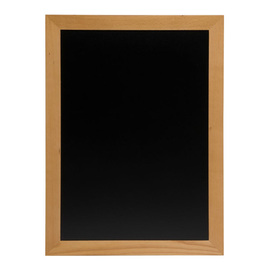 wall chalkboard UNIVERSAL teak wood coloured H 763 mm incl. wall mounting product photo