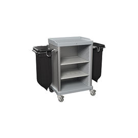 housekeeping cart ESSENTIAL-V1 | grey  | 1061 mm x 571 mm H 1290 mm product photo