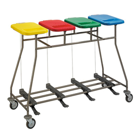 laundry and waste trolley fourfold  L 1315 mm product photo