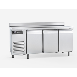 bakery freezer table TD3 P PA BT with worktop edged upwards | 3 solid doors product photo