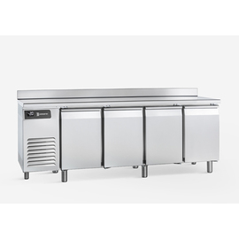 bakery freezer table TD4 P PA BT with worktop edged upwards | 4 solid doors product photo